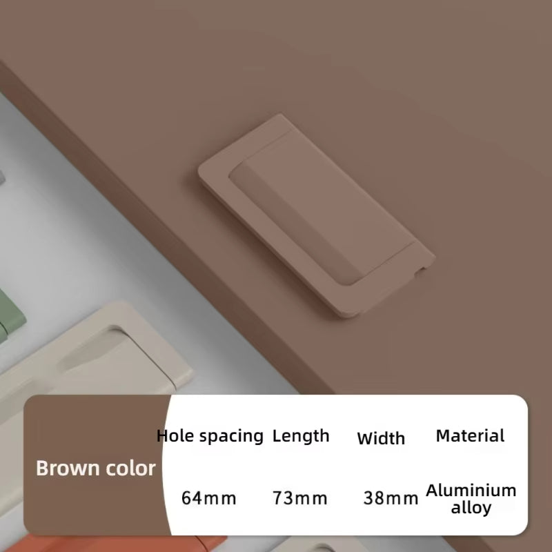 Modern Flip Cover Hidden Furniture Cabinet Handle for Wardrobe