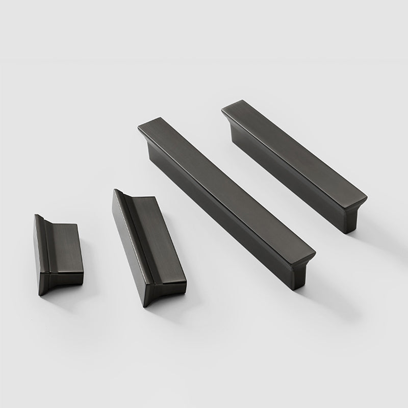 Pearl Gray Trapezoid Cabinet Handles T-Shaped Wardrobe Cupboard Door Pulls
