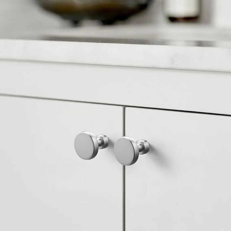 Silver Zinc Alloy Kitchen Cabinet Handles Drawer Wardrobe Cupboard Pulls