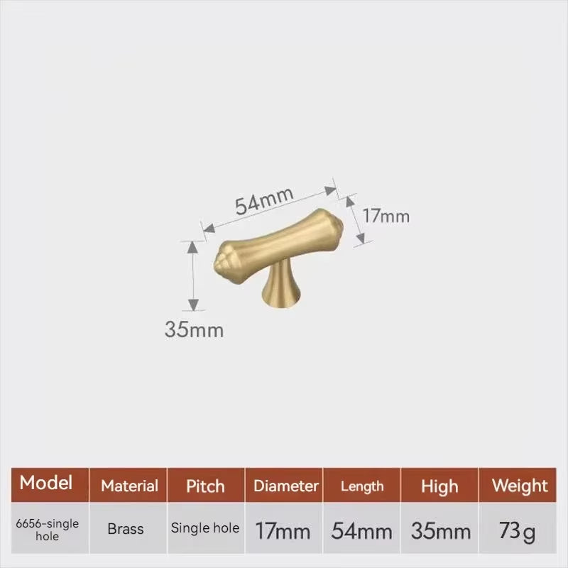 Luxury Brass Gold Drawer Pulls Full Copper Wardrobe Cabinet Door Handles