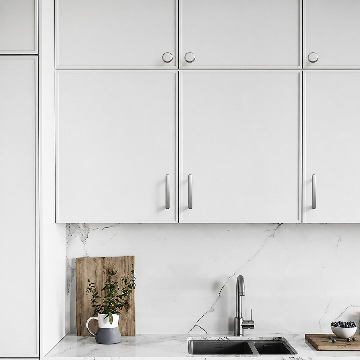 Modern Brushed Nickel Zinc Kitchen Cabinet Cupboard Handles