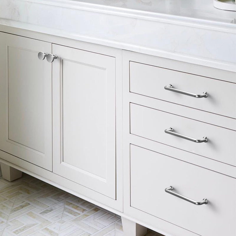 Silver Zinc Alloy Kitchen Cabinet Handles Drawer Wardrobe Cupboard Pulls