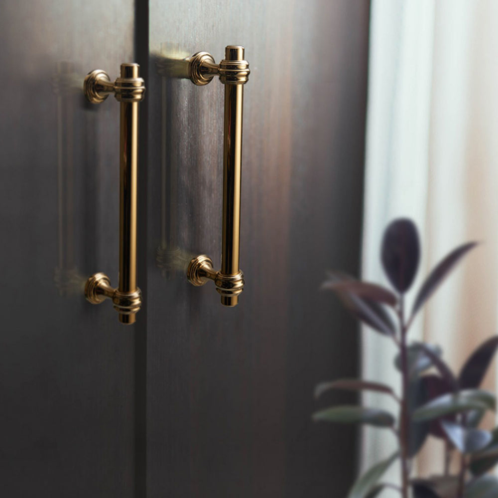 Brushed Gold Polished Bar Cabinet Handles For Kitchen