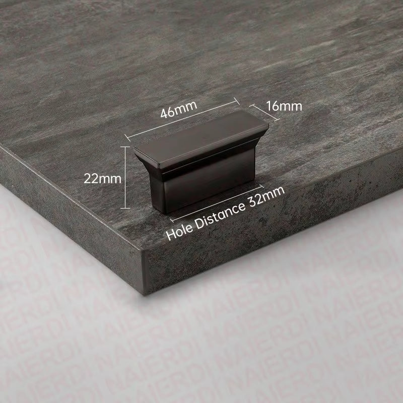 Pearl Gray Trapezoid Cabinet Handles T-Shaped Wardrobe Cupboard Door Pulls