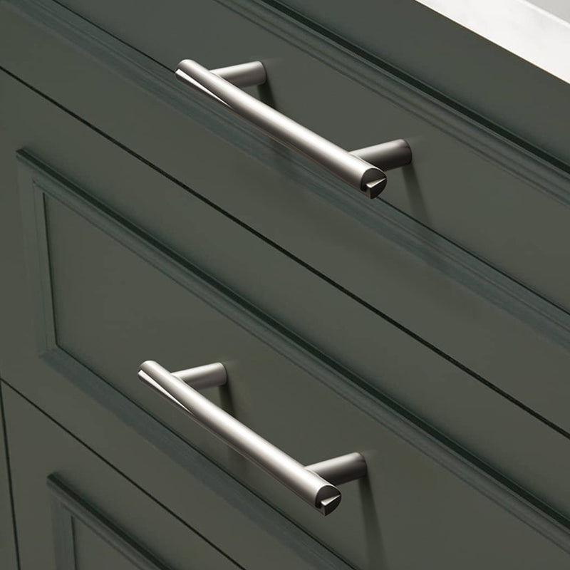 Contemporary Zinc Alloy Cabinet Handles and Drawer Pulls T Bar Knobs