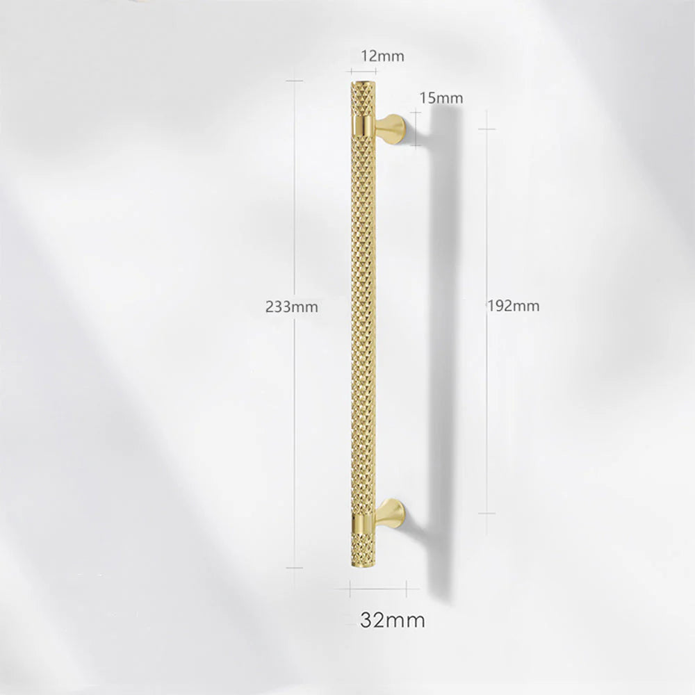 Gold Diamond Design Cupboard Cabinet T-Bar Pull Handles