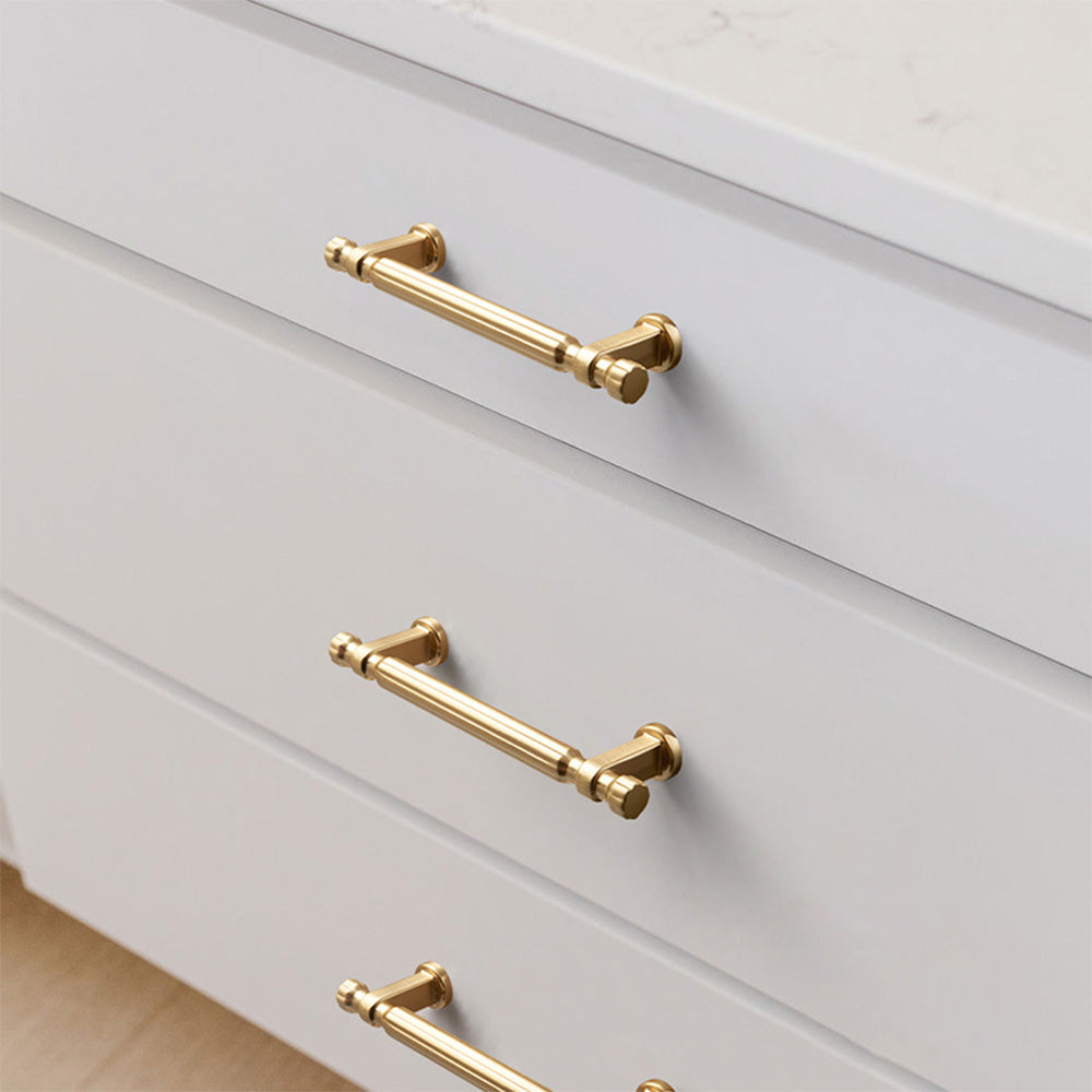 Modern Gold Bar Cabinet Drawer Pull Handles