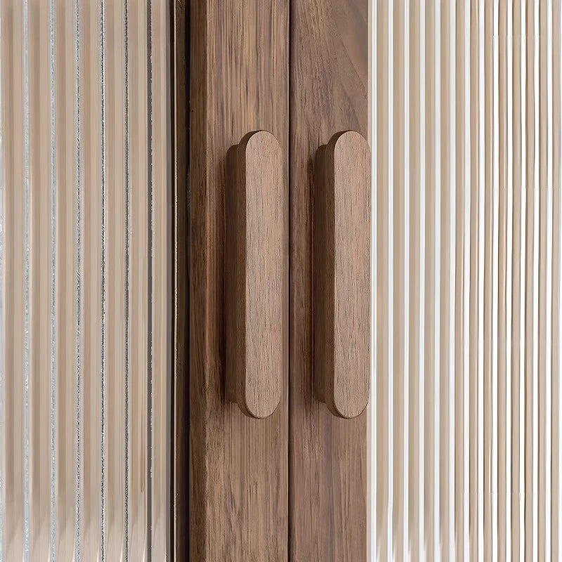Walnut Wooden Kitchen Cabinets Pulls for Drawers