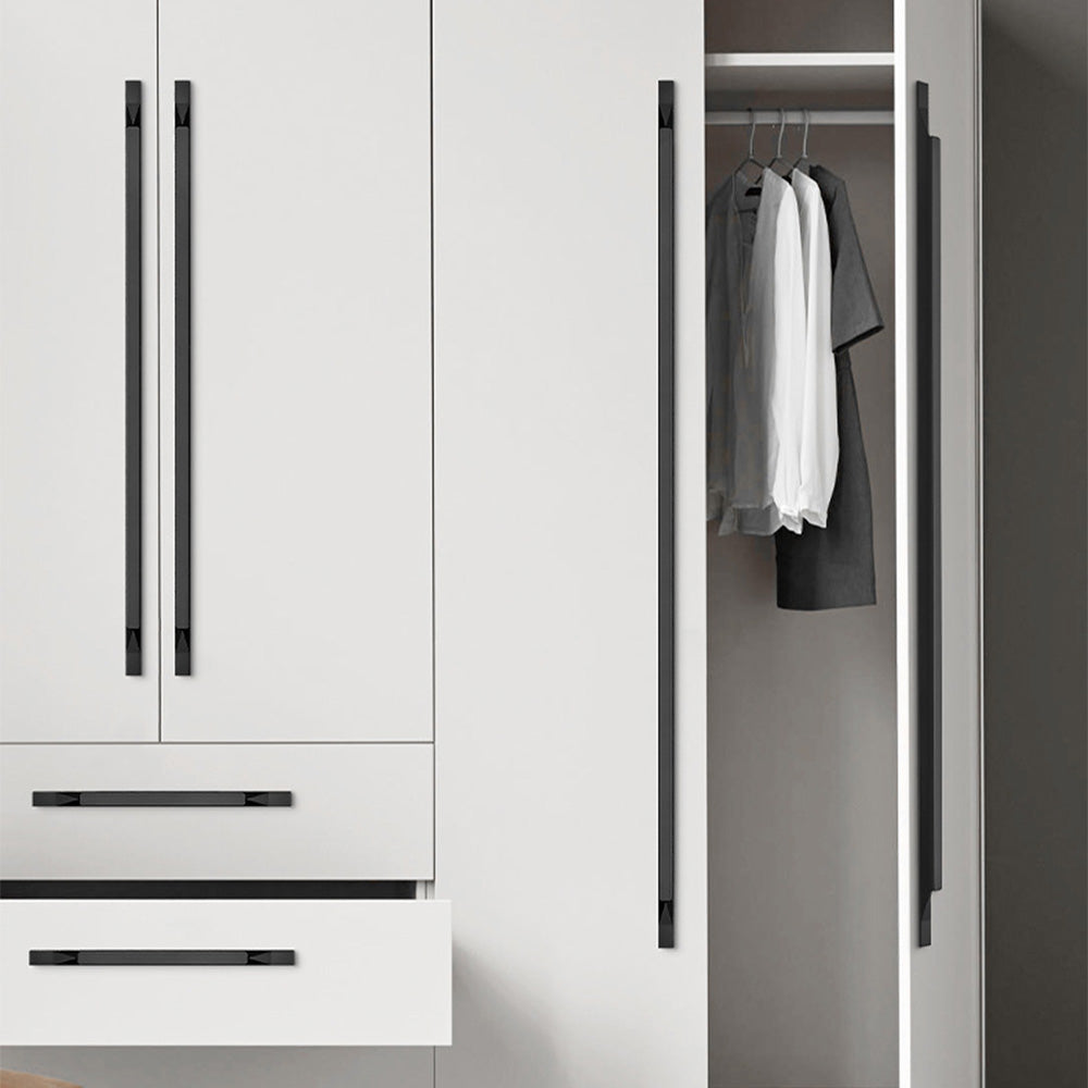 Matte Black Edge Cabinet Handle for Kitchen