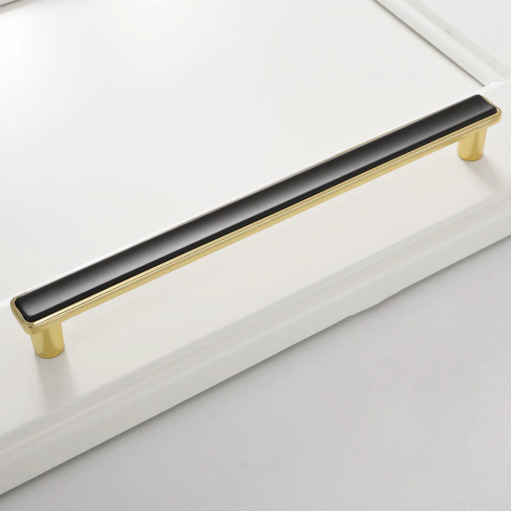 Black Solid Brass Removable T Bar Handle for Wardrobes and Cabinets