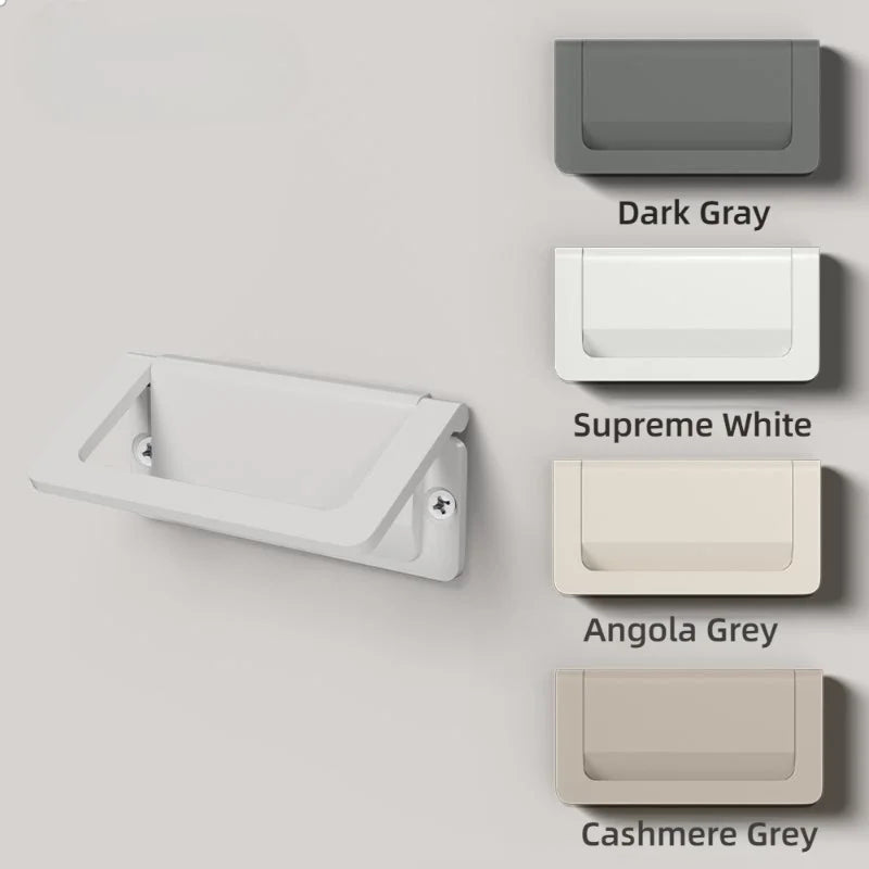 Modern Flip Cover Hidden Furniture Cabinet Handle for Wardrobe