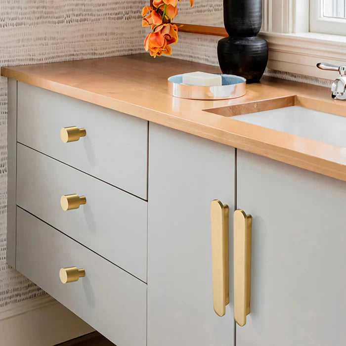 Brushed Gold Finish Cabinet Cupboard Bar Handles