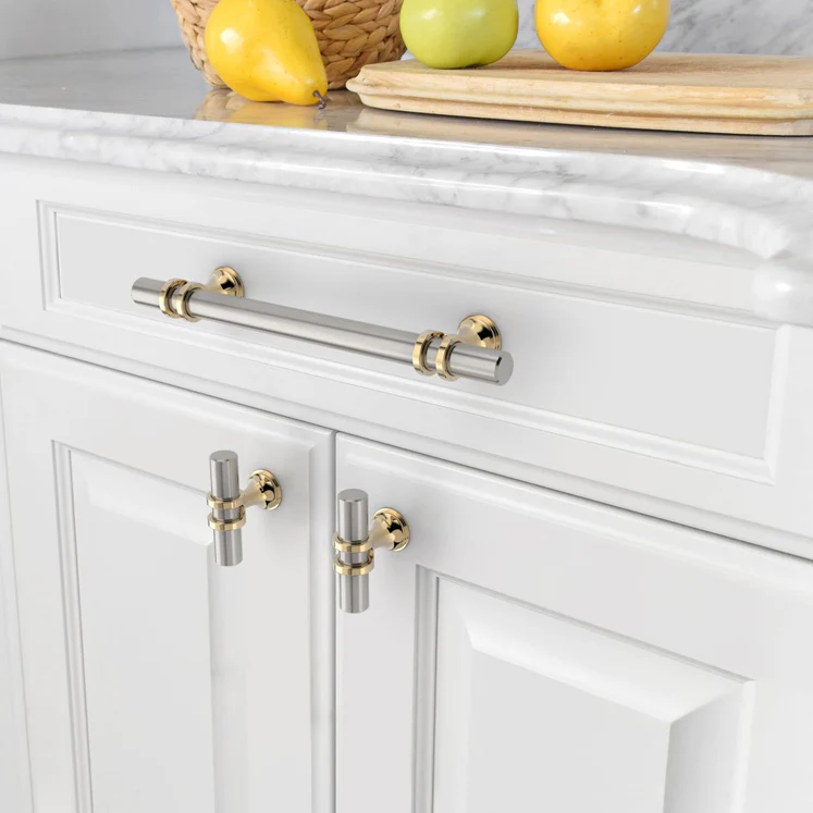 Silver Gold Zinc Alloy Cabinet Drawer Bar Pull Handles