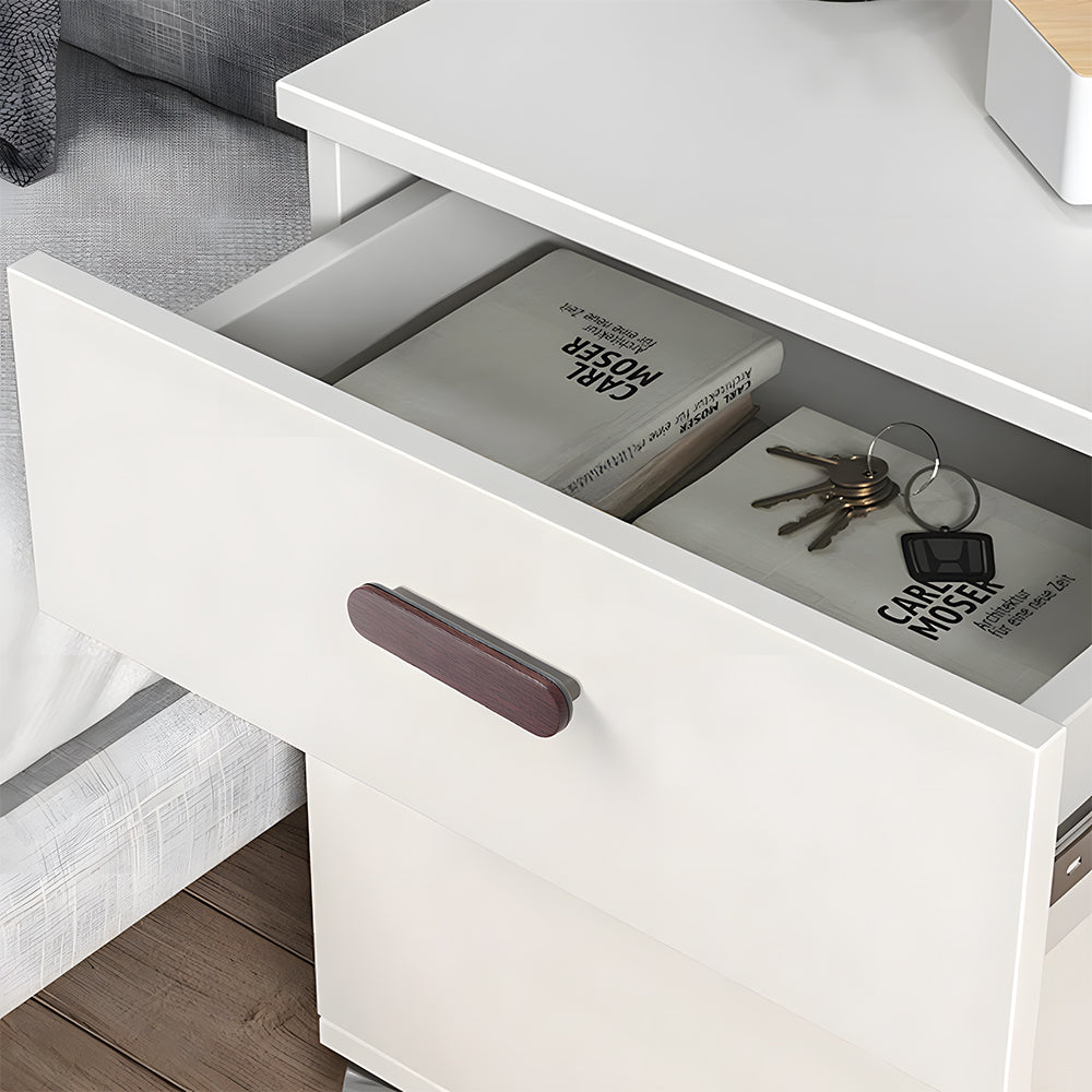 Natural Wood Two-Tone Cabinet Handles & Drawer Pulls for Cupboard