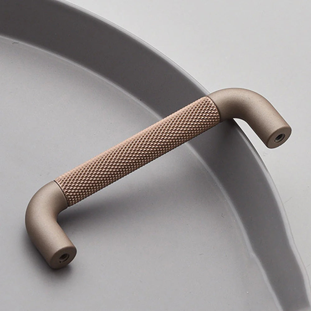 Brown Knurled Design Cupboard Door T Bar Pull Handles
