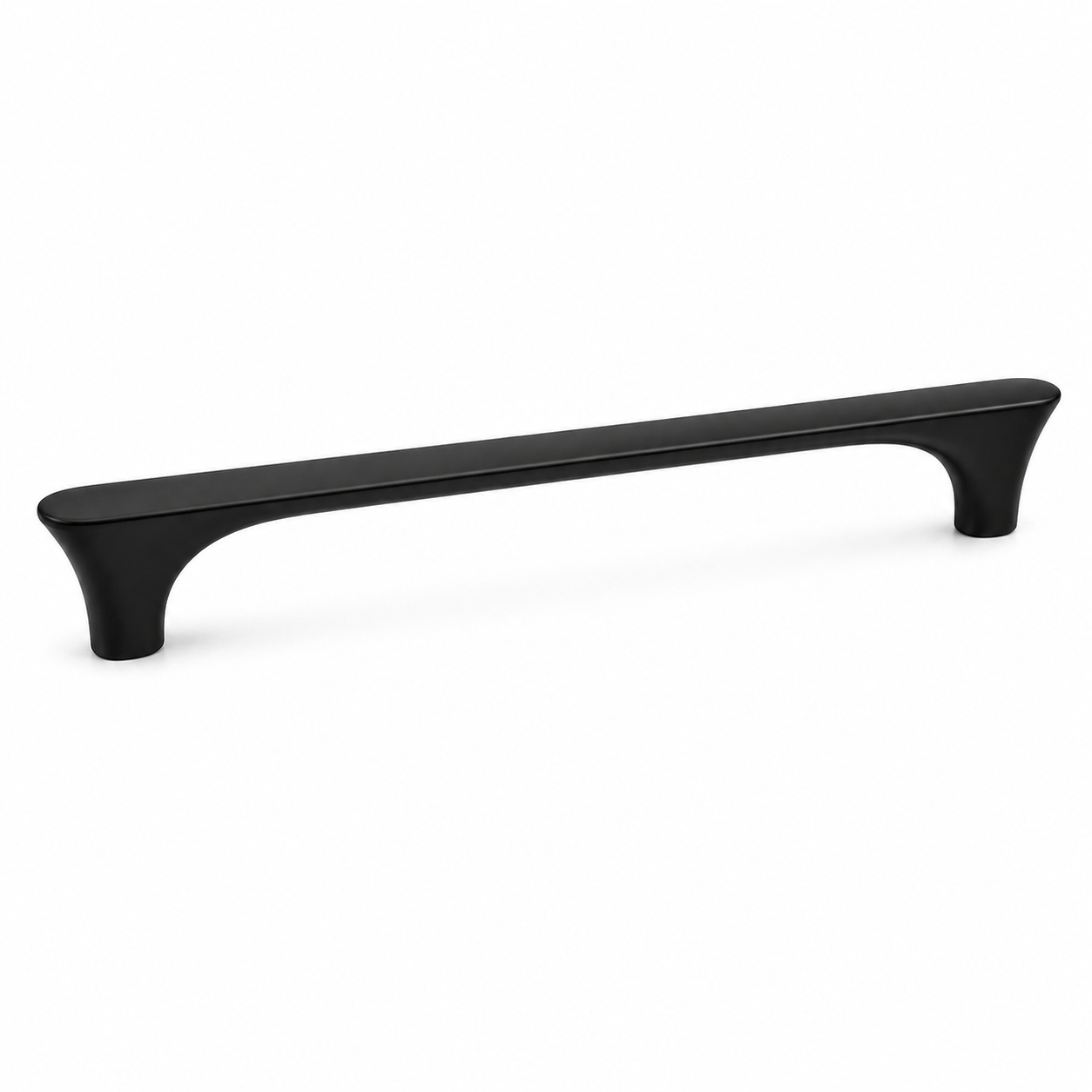 Modern Matte Black Zinc Alloy Kitchen Cabinet Handles