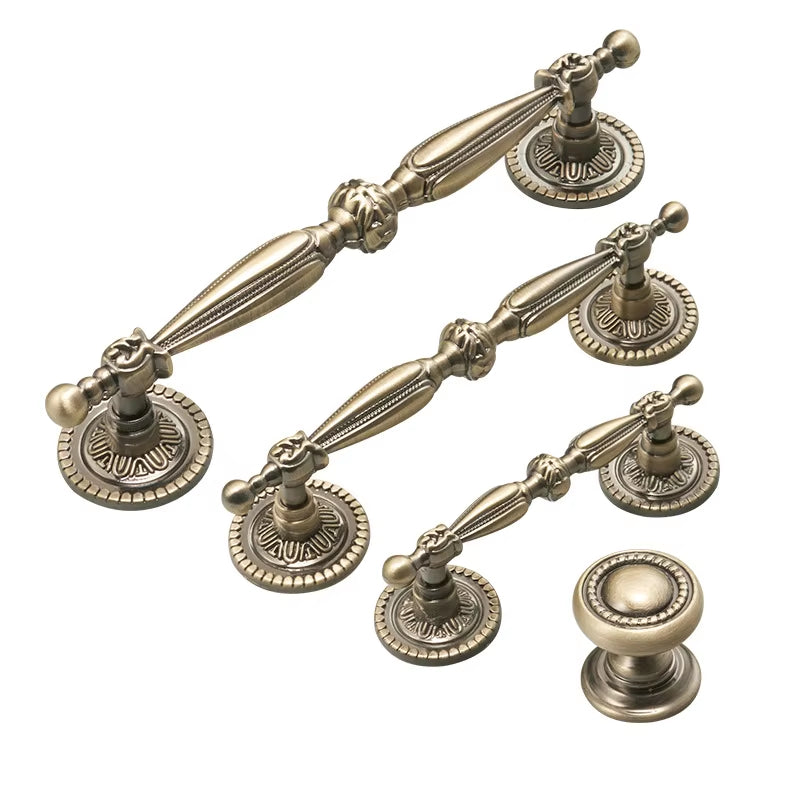 Retro Cabinet Handles and Knobs Vintage Wardrobe Drawer Pulls