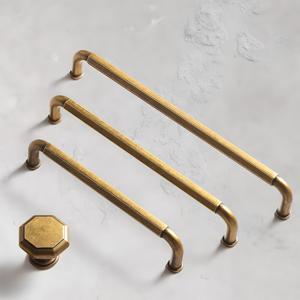 Antique Bronze Solid Brass Kitchen Cabinet Pulls
