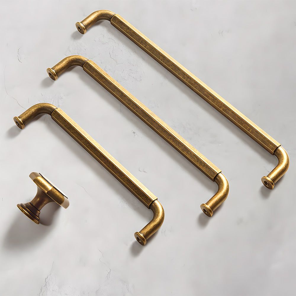 Antique Bronze Solid Brass Kitchen Cabinet Pulls