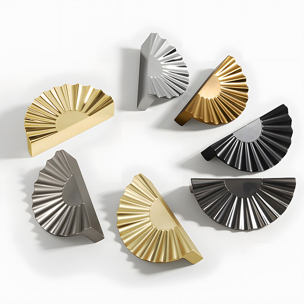 Luxury Sunburst Semi Circle Cabinet Handles