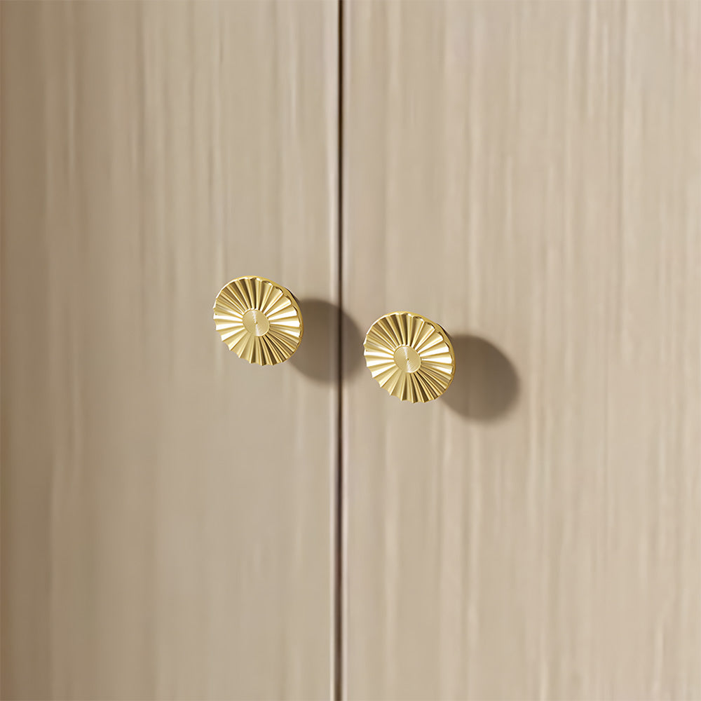 Luxury Sunburst Semi Circle Cabinet Handles