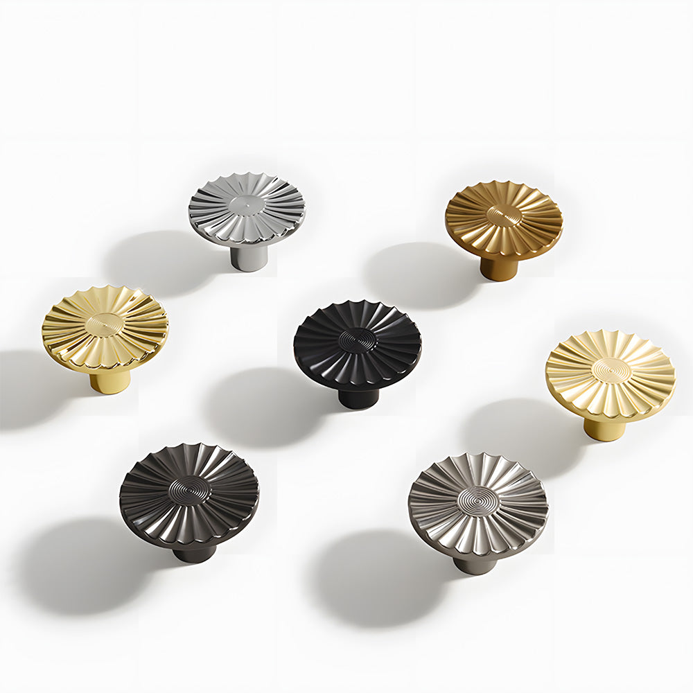 Luxury Sunburst Semi Circle Cabinet Handles