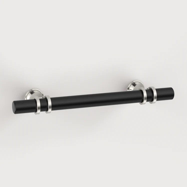 Black Silver Zinc Alloy Fashion Kitchen Cabinet Handles
