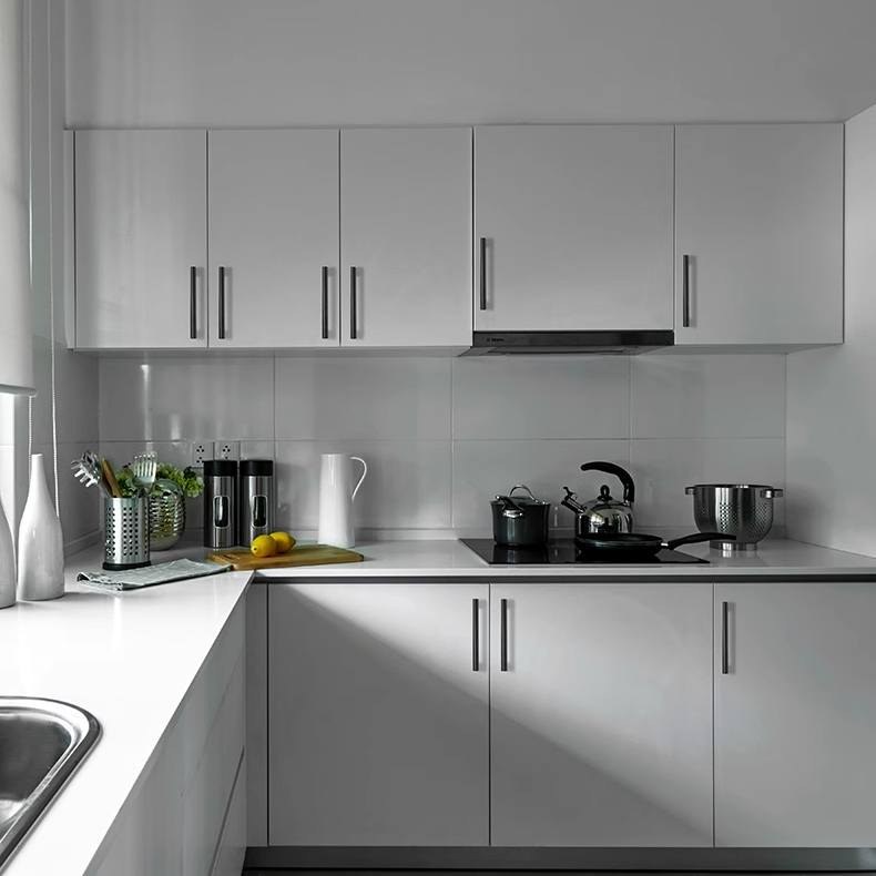 Minimalist Matte Black Finish Aluminum Cabinet Handles For Kitchen