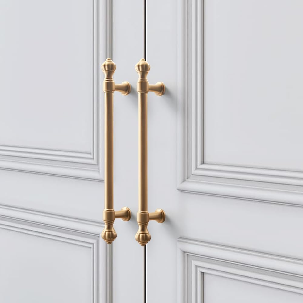 Gold Pumpkin Head Wardrobe Door Cabinet Handles