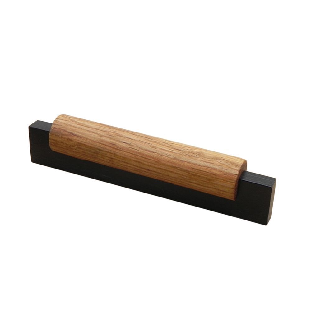 2 Pack Wood Black Kitchen Cabinet Handles