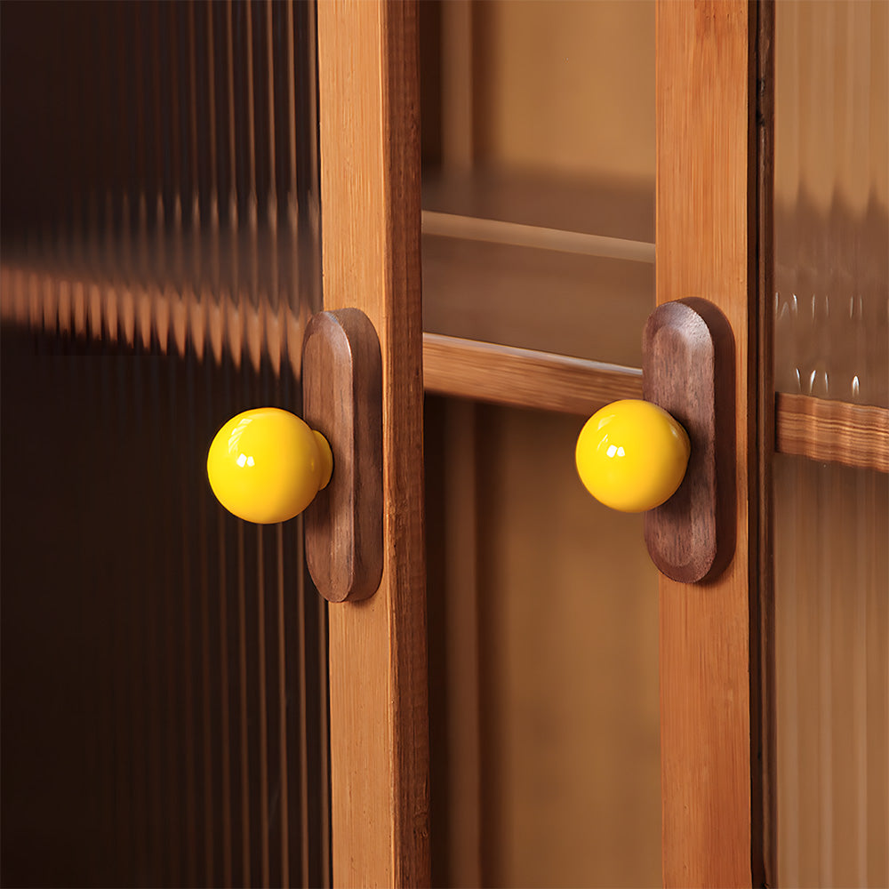 Colourful Wooden Cupboard Handles & Ball Cabinet Knobs