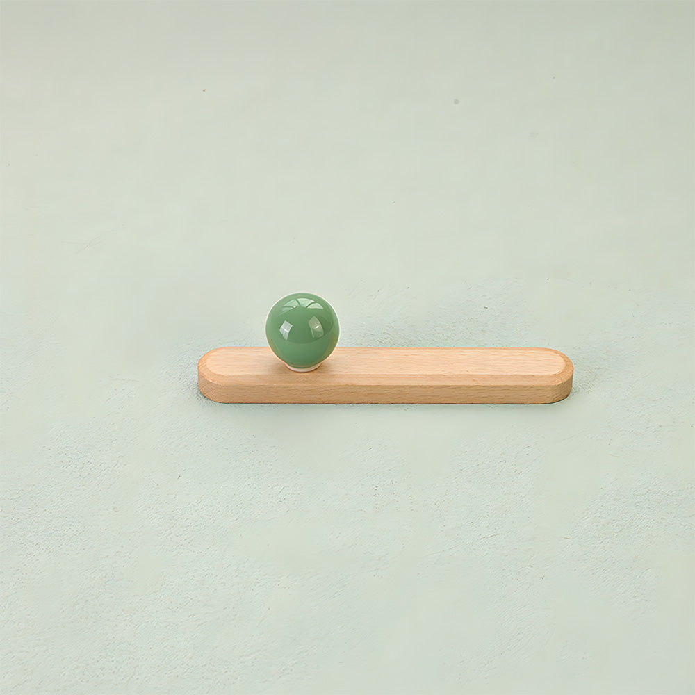 Colourful Wooden Cupboard Handles & Ball Cabinet Knobs