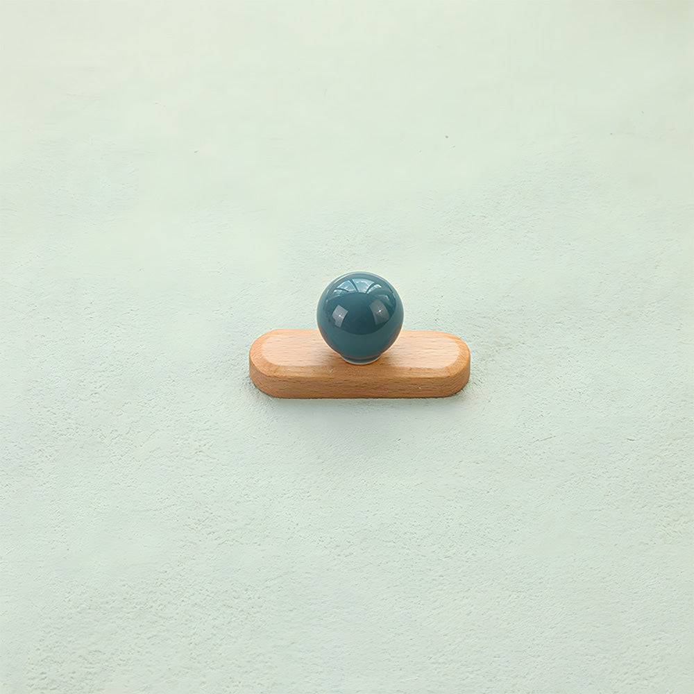 Colourful Wooden Cupboard Handles & Ball Cabinet Knobs