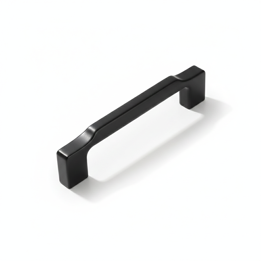Elegant Black Zinc Alloy Square Cabinet Pulls and Handles