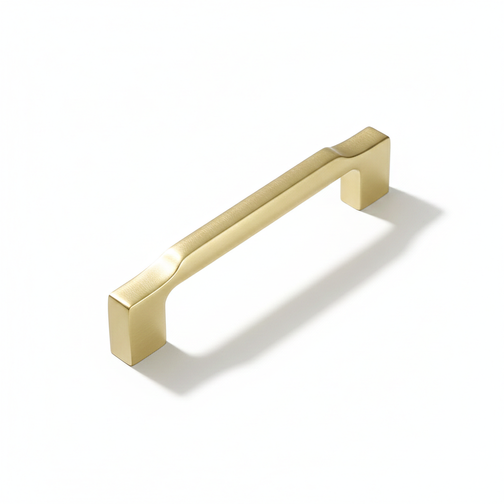 Gold Zinc Alloy Square Cabinet Pulls and Handles for Kitchen and Wardrobe
