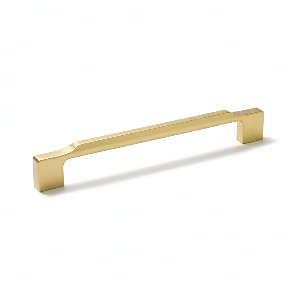 Gold Zinc Alloy Square Cabinet Pulls and Handles for Kitchen and Wardrobe