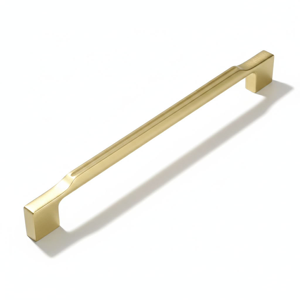 Gold Zinc Alloy Square Cabinet Pulls and Handles for Kitchen and Wardrobe