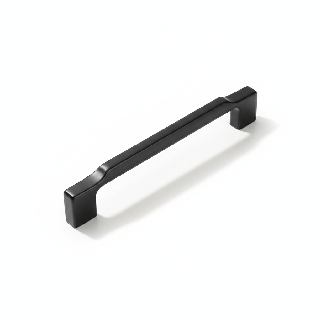 Elegant Black Zinc Alloy Square Cabinet Pulls and Handles