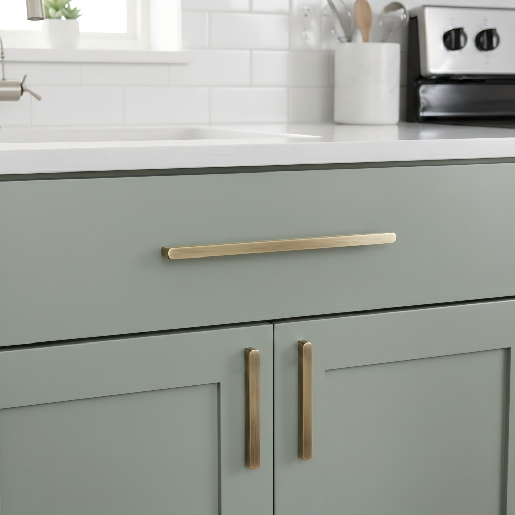 Antique Bronze Brass Edge Cabinet Handles