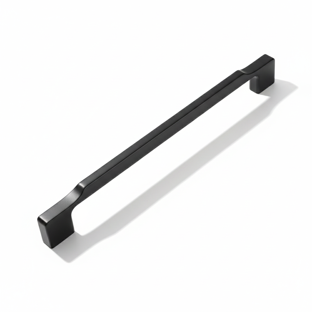 Elegant Black Zinc Alloy Square Cabinet Pulls and Handles