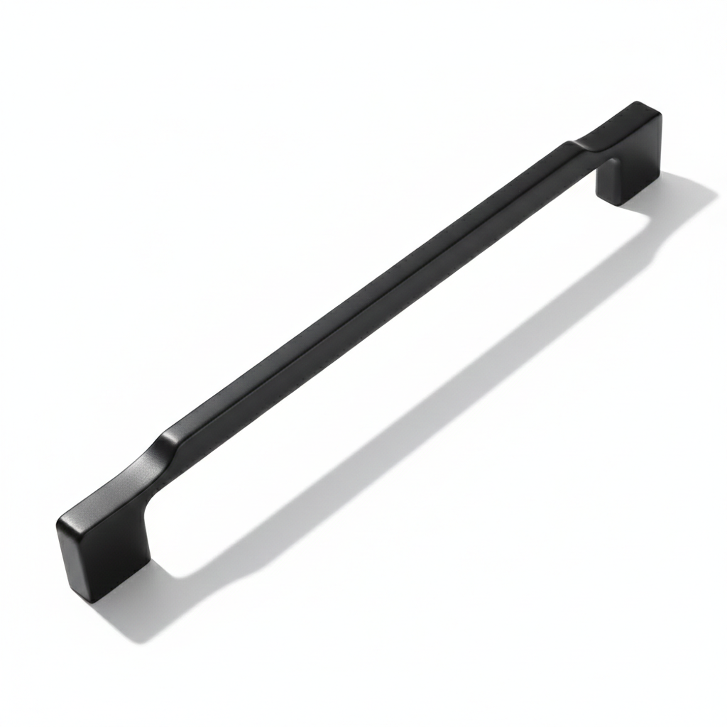 Elegant Black Zinc Alloy Square Cabinet Pulls and Handles