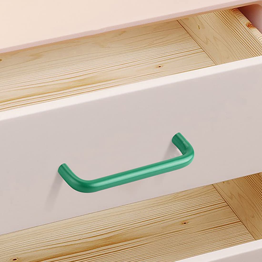 Colourful Green Wardrobe Dresser Handles For Children's Room