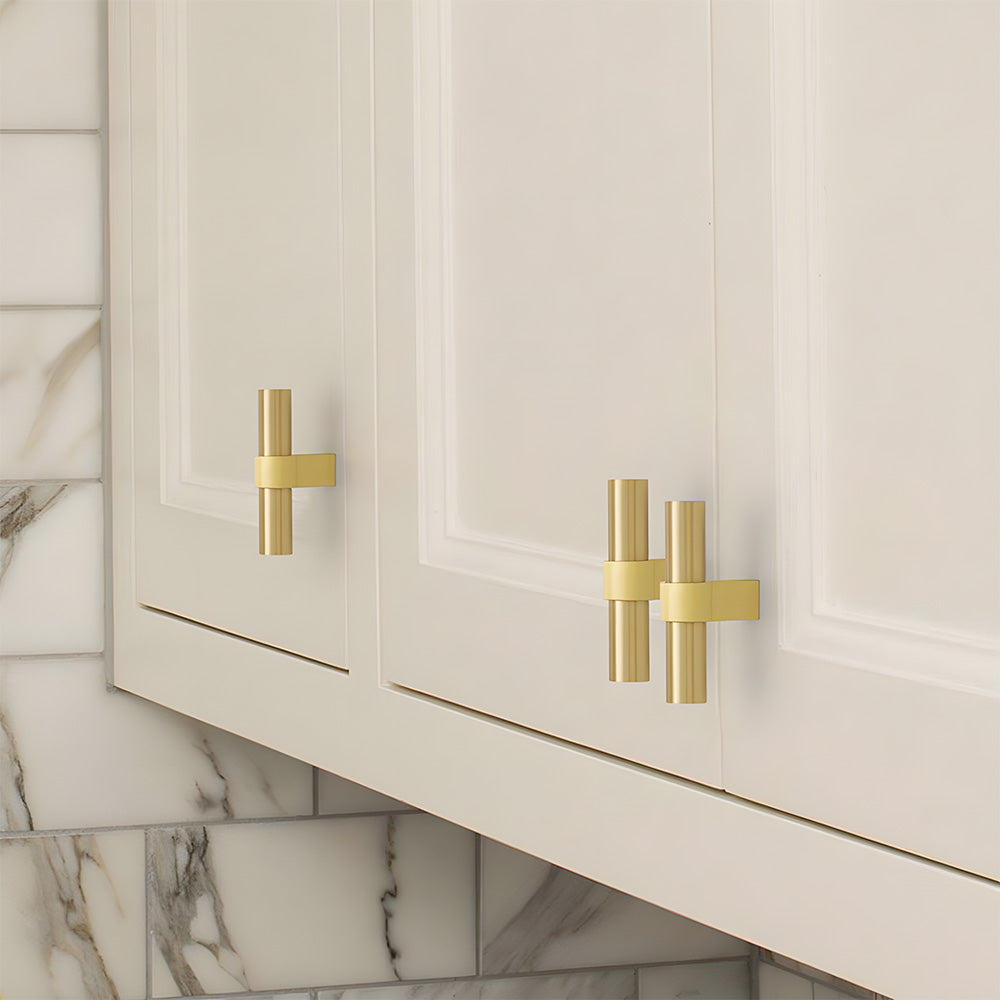 Luxury Gold Solid Brass Cupboard Handles & Knobs