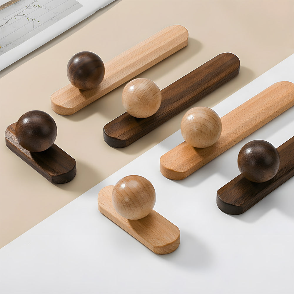 Modern Timber Natural Wood Cabinet Handles