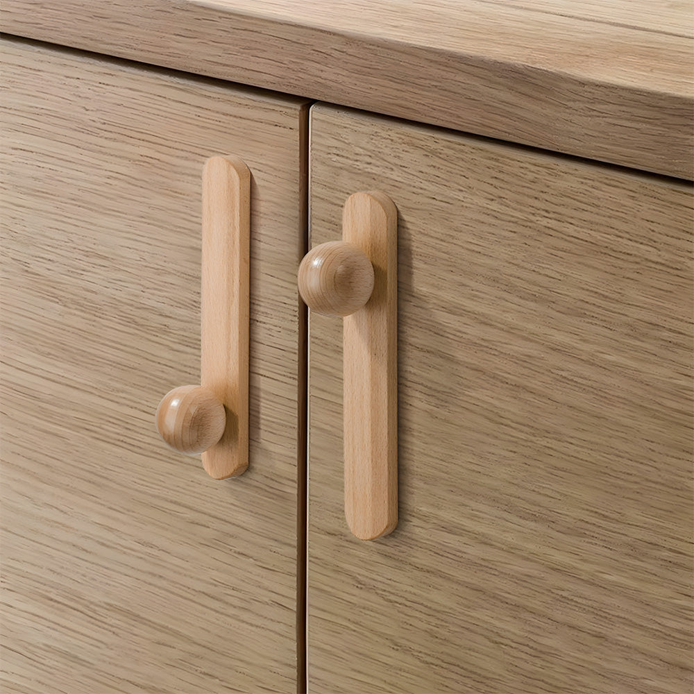Modern Timber Natural Wood Cabinet Handles