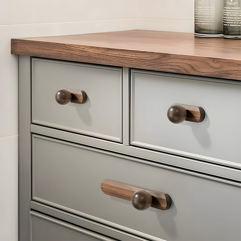 Modern Timber Natural Wood Cabinet Handles