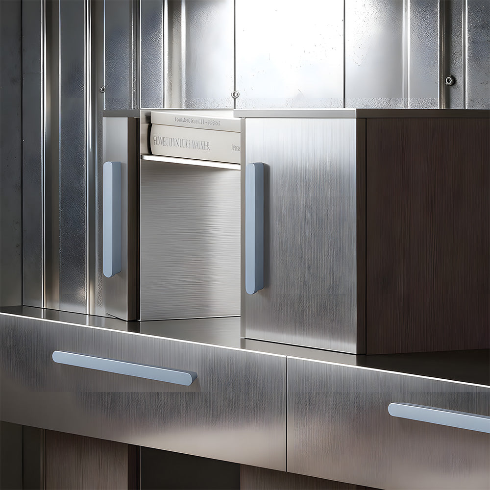 Black Aluminium Round Head Cupboard Handles