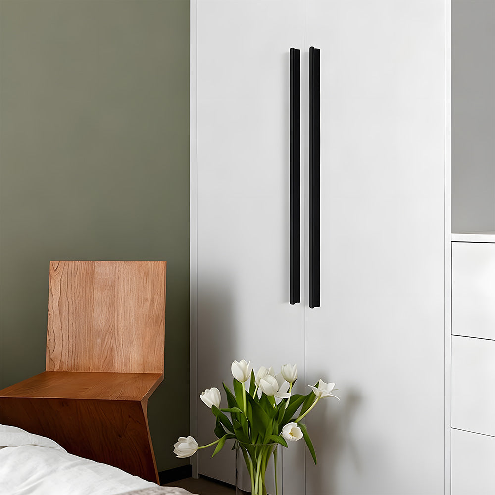 Black Aluminium Round Head Cupboard Handles