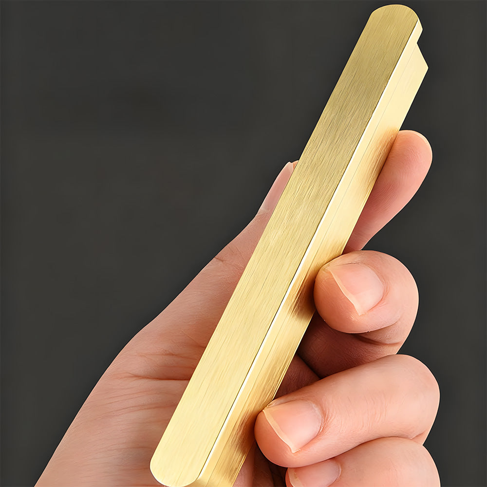 Brushed Gold Aluminium Round Head Cupboard Handles