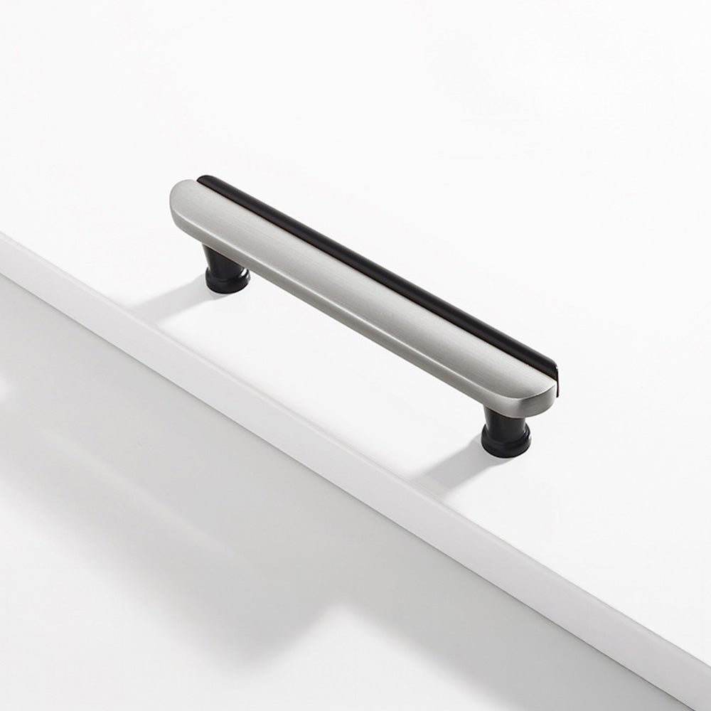 Modern Dual-Tone Curved Cabinet Handles & Knobs
